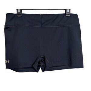 Under Armour Size XL Shorty Court Boy Compression Shorts Black Women's NWT